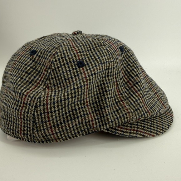 Original Penguin Original Wool Blend Herringbone Newsboy Flat Cap Hat Gray - Picture 3 of 10
